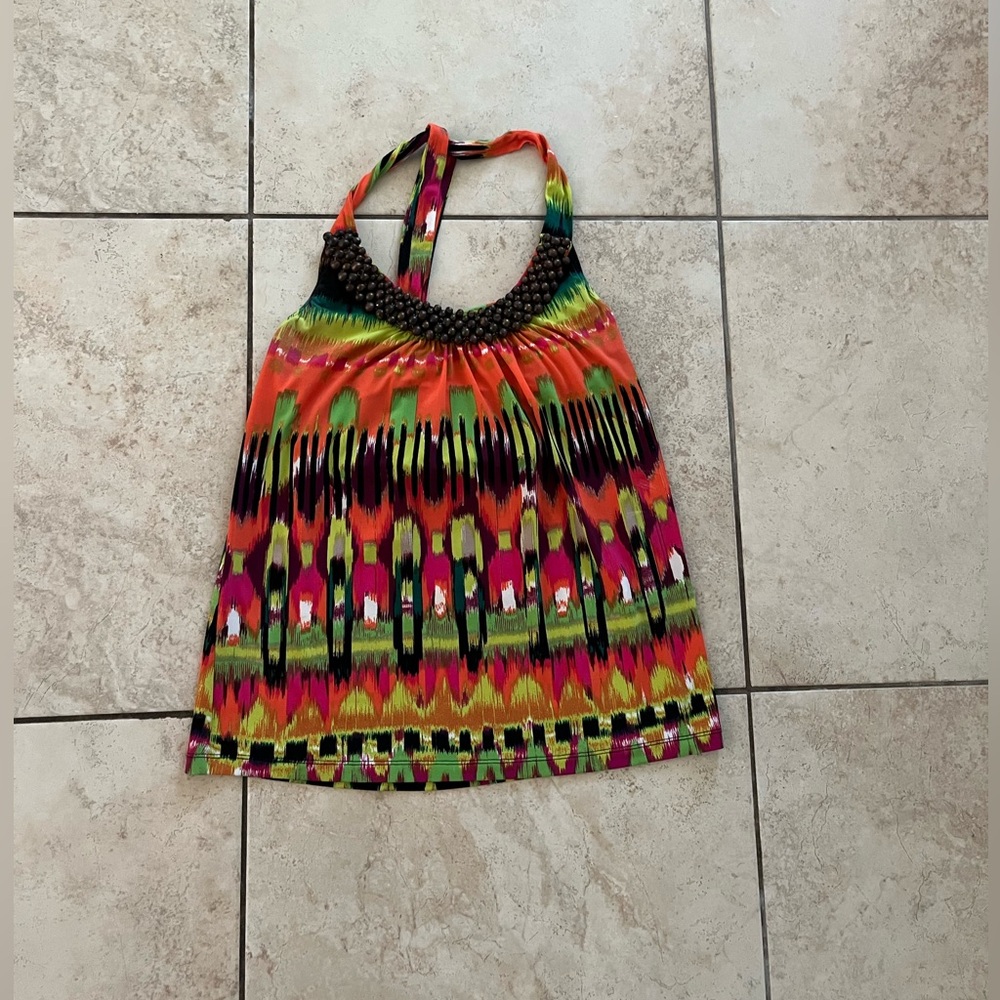 Calvin Klein beaded halter top